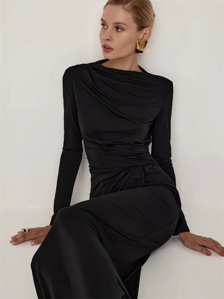 Maxi dress with ruching design - Elia