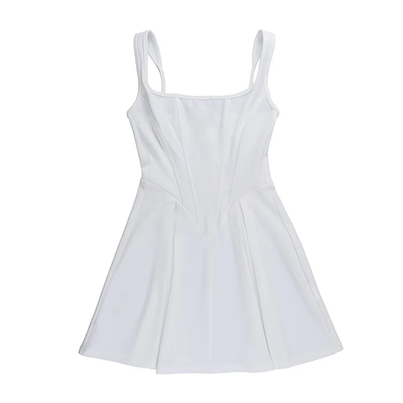 A-Line Mini Dress with Corset Design - Katya