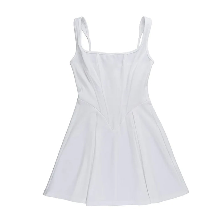 A-Line Mini Dress with Corset Design - Katya