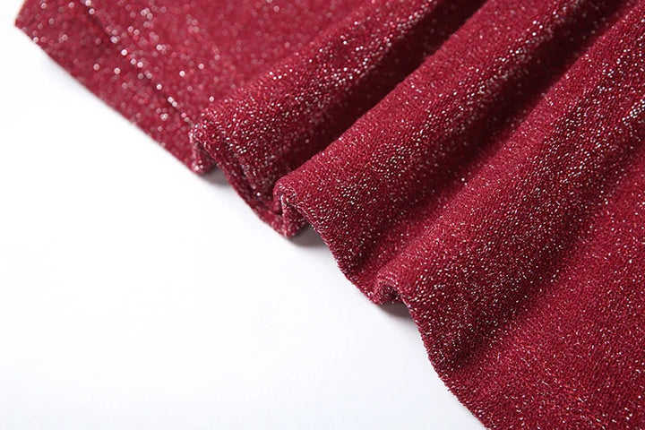 Sequin Maxi Dress with Deep Slit Design - Harlow