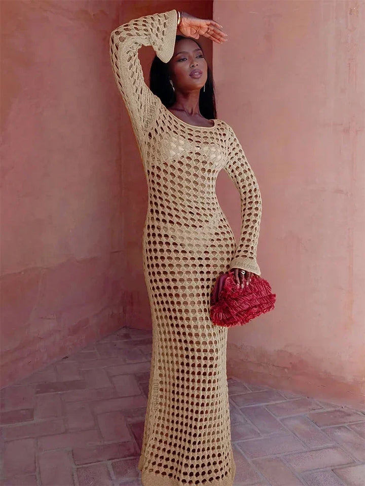 Maxi beach mesh dress - Sol