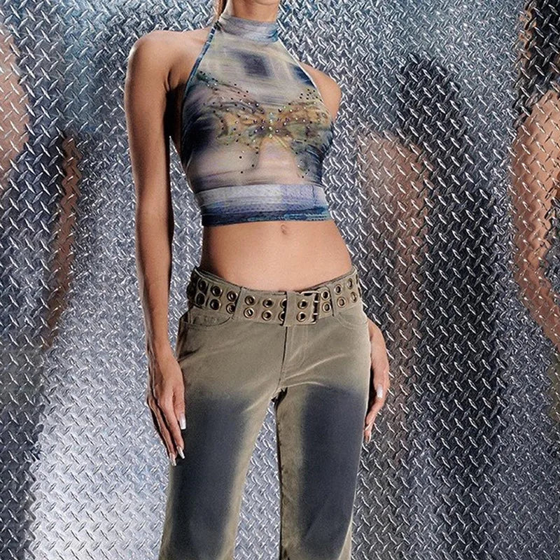 Crop Top with Special Print - Ashley