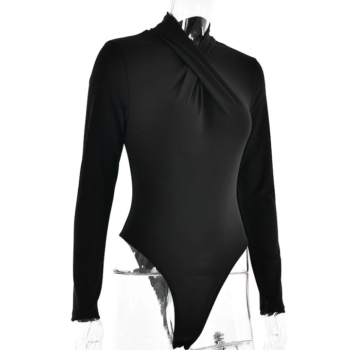 Tight Stretch Fabric Bodysuit - Shay