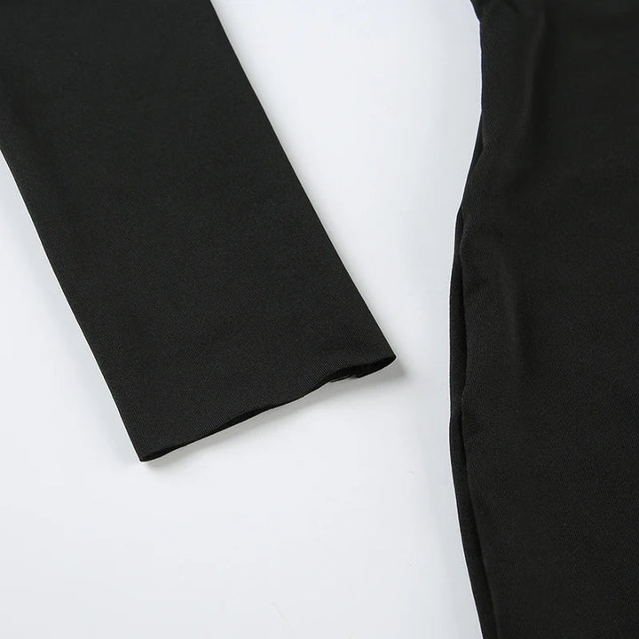 Mini dress with small slit and open back design - NELLY