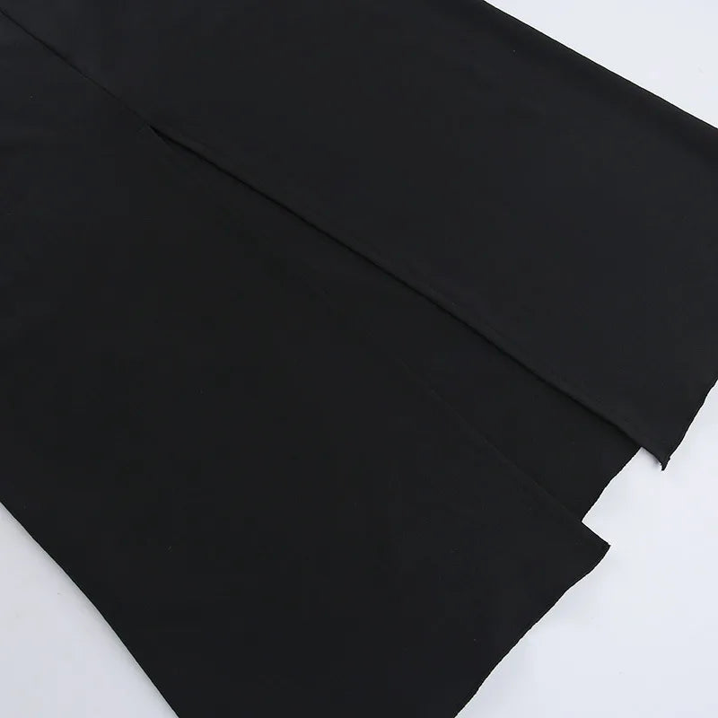 Maxi Evening Dress with Cutouts, Shirring, and Ties - Erica