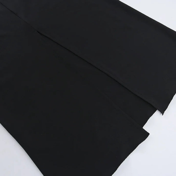 Maxi Evening Dress with Cutouts, Shirring, and Ties - Erica