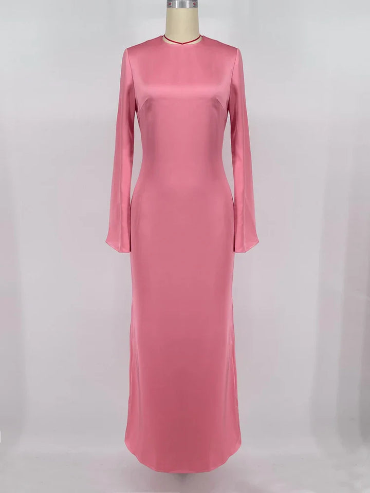 Satin maxi dress - Dekel