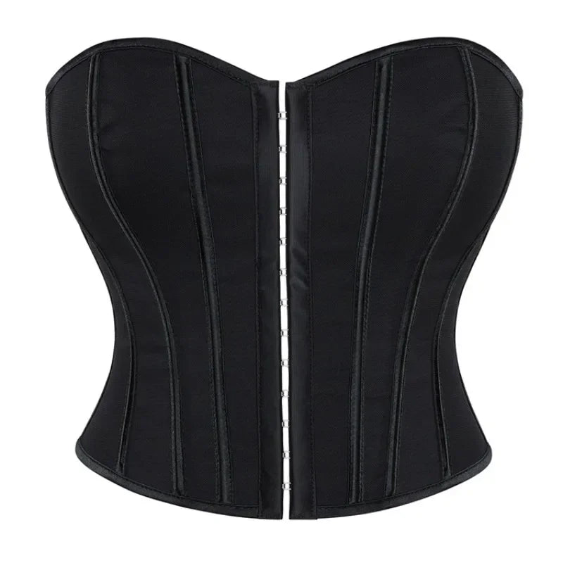 Strapless Corset with Pin Closure and Back Tie for Waist Shaping - Jayla