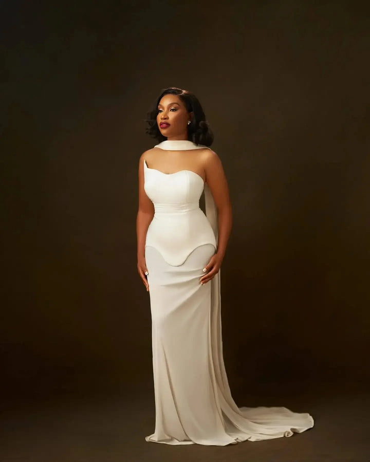 Strapless Chiffon Maxi Dress - Genesis