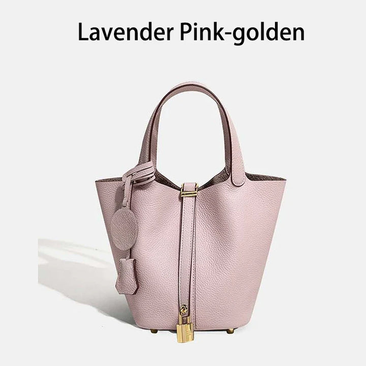 Leather bag with classic design