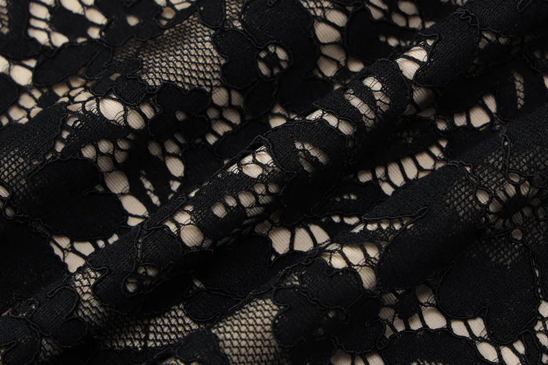 Lace Mini Dress - Chili