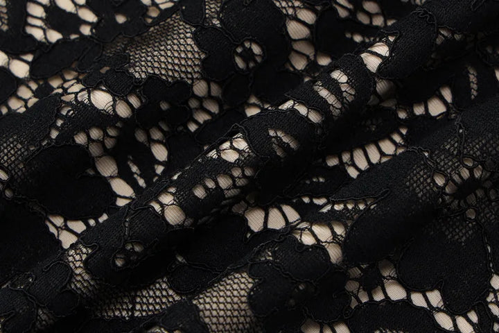 Lace Mini Dress - Chili
