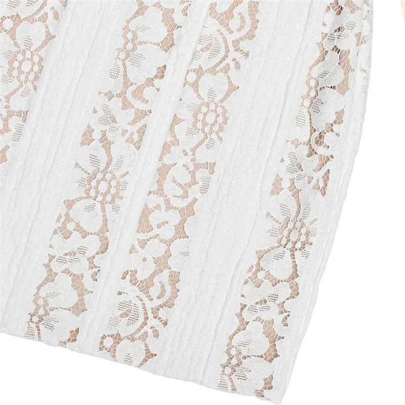 Off-Shoulder Lace Mini Dress - Maria