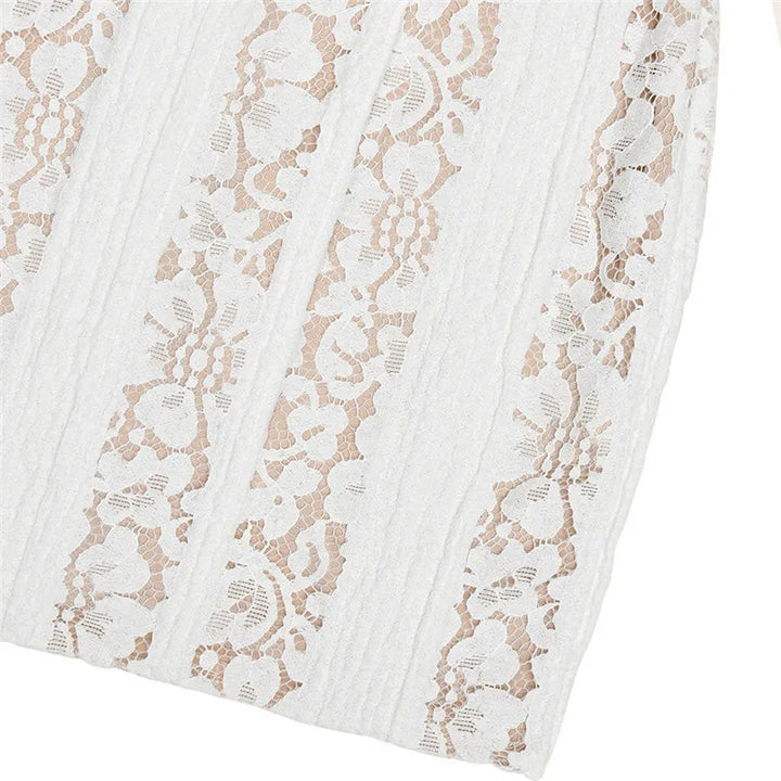 Off-Shoulder Lace Mini Dress - Maria