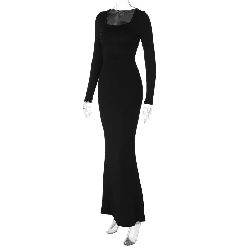 Shaping Maxi Dress with Back Tie for Waist Fit - Madeleine