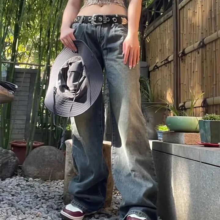 Vintage Style Low-Rise Jeans - Tommy