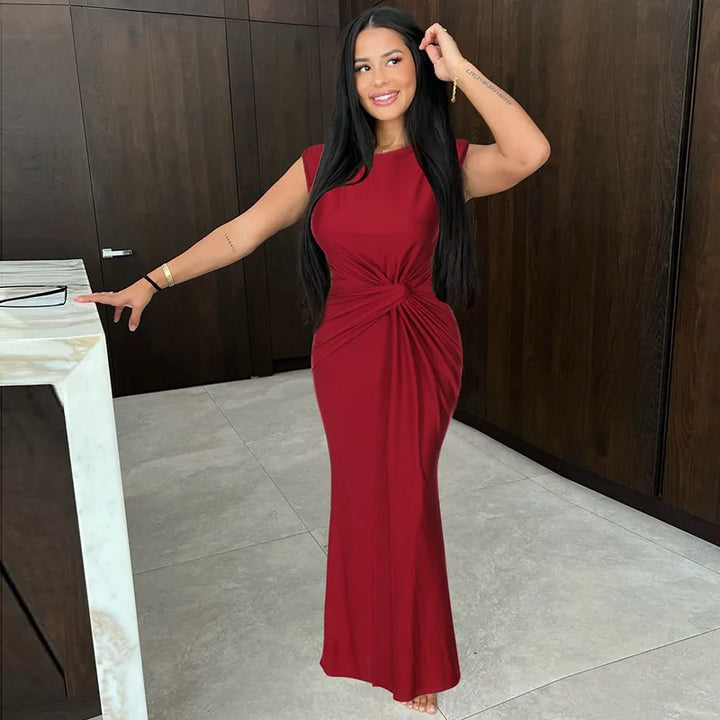 Ruched Maxi Dress - Verona