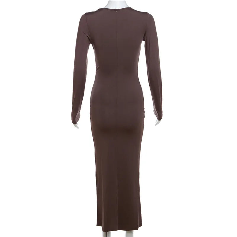 Fitted Shaping Maxi Dress - Noa