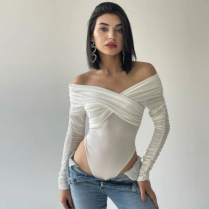Fitted Bodysuit with Elegant Design - Leonora