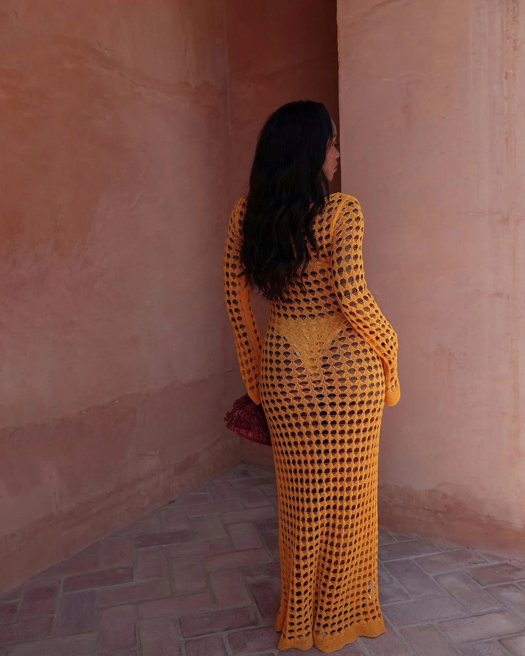 Maxi beach mesh dress - Sol