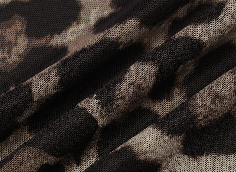 חולצת בטן שיפון כתפיים חשופות שרוולי פעמון - טייגה