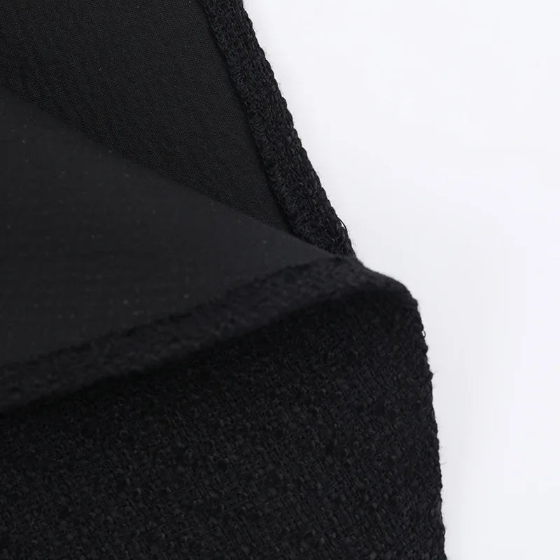 Woven mini dress in A-line cut with pocket decoration - Mili