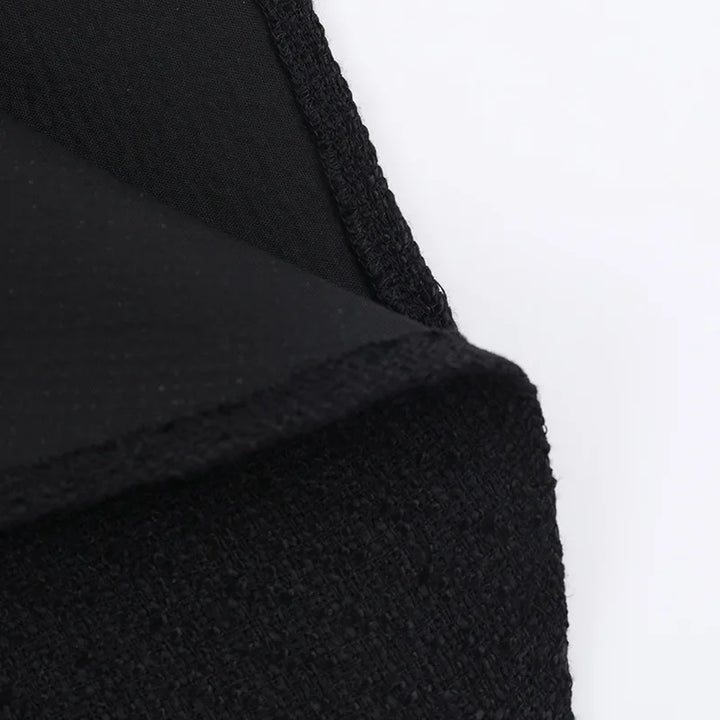 Woven mini dress in A-line cut with pocket decoration - Mili