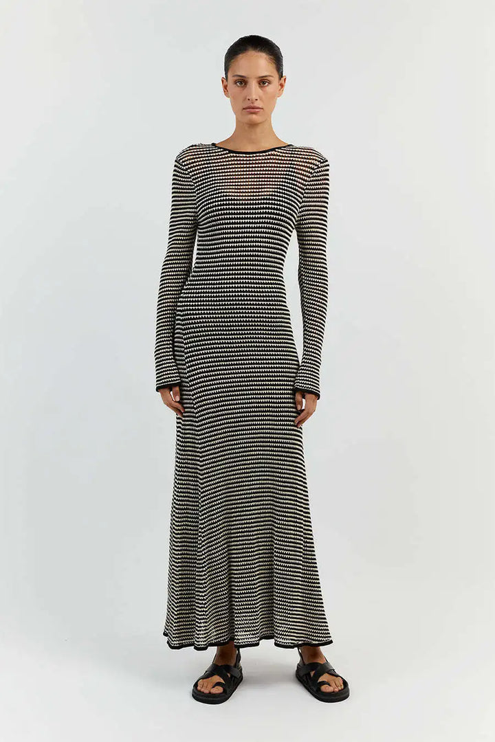 Striped Maxi Dress - Yami
