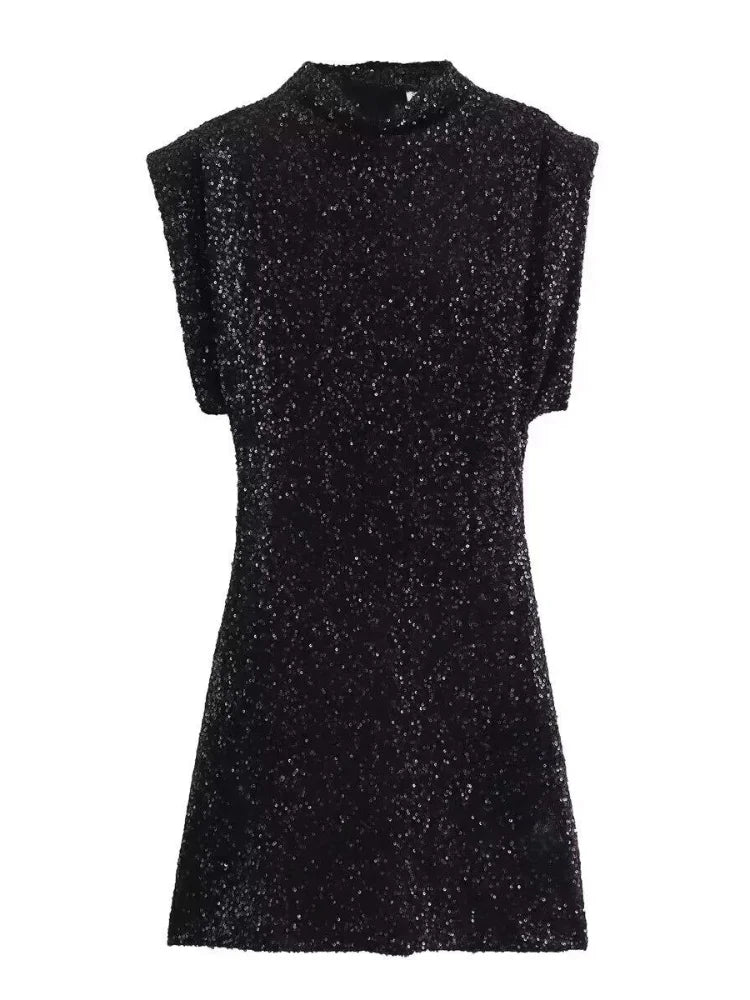 Mini Dress with Sparkling Sequins - Kaylee