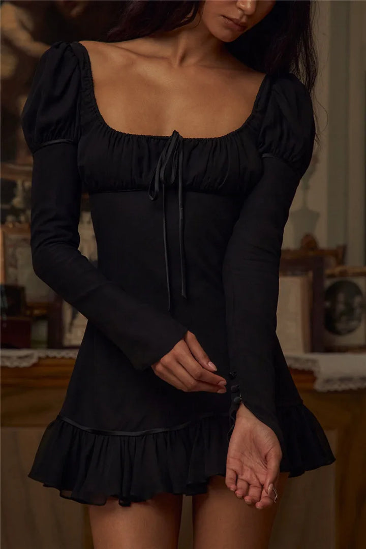Mini dress with bobbin design - Tagel