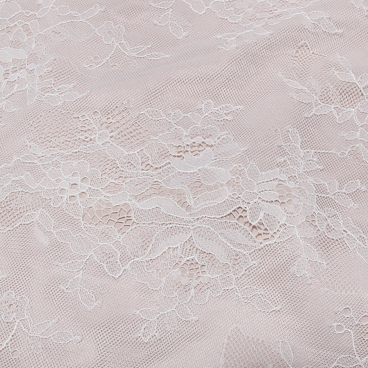 Elegant Maxi Lace Dress with Lace Sleeve Overlay - Ilia