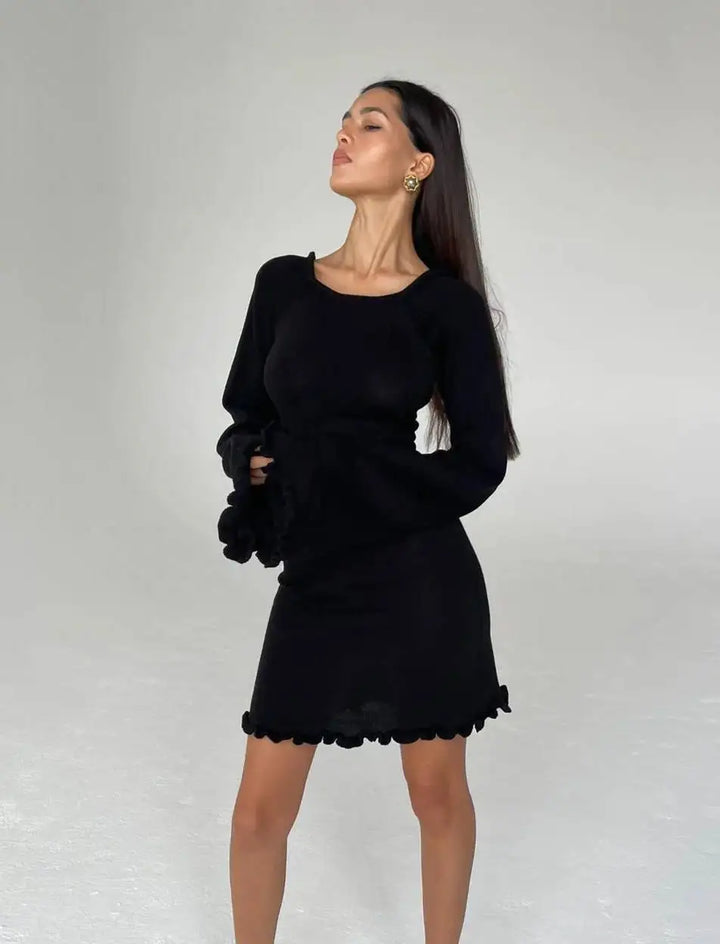 Mini dress with open back - Courtney