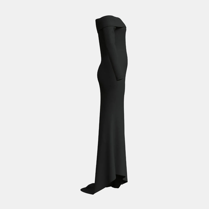 Elegant Off-Shoulder Maxi Dress - Ariel