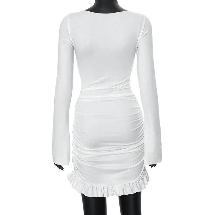 Mini dress with ruching - Rachel