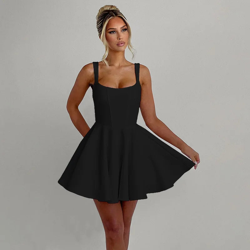 Elegant A-line Mini Dress - Kimora