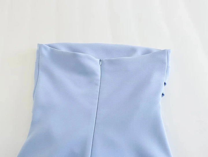 Strapless Mini Dress with Ruched Design - Bonnie