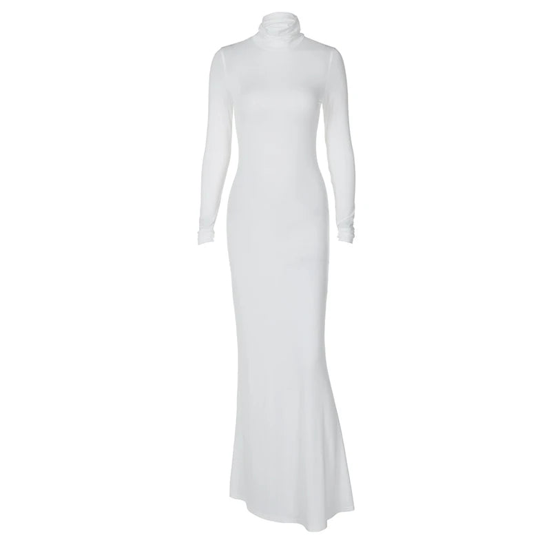 Modest Maxi Dress with Turtleneck - CALA