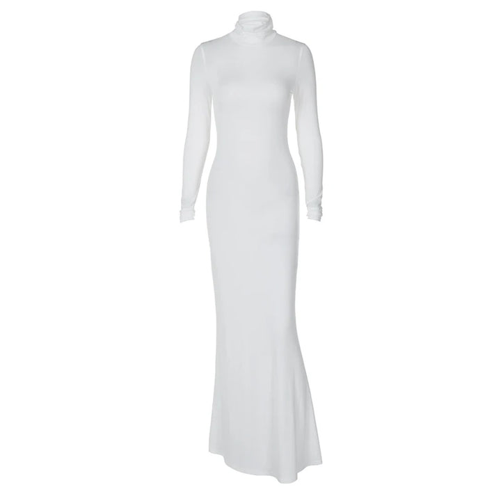 Modest Maxi Dress with Turtleneck - CALA