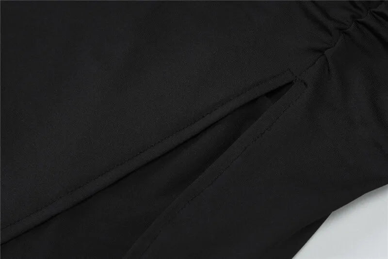 Maxi Dress with Ruching, Turtleneck, and Deep Slit - Sasha