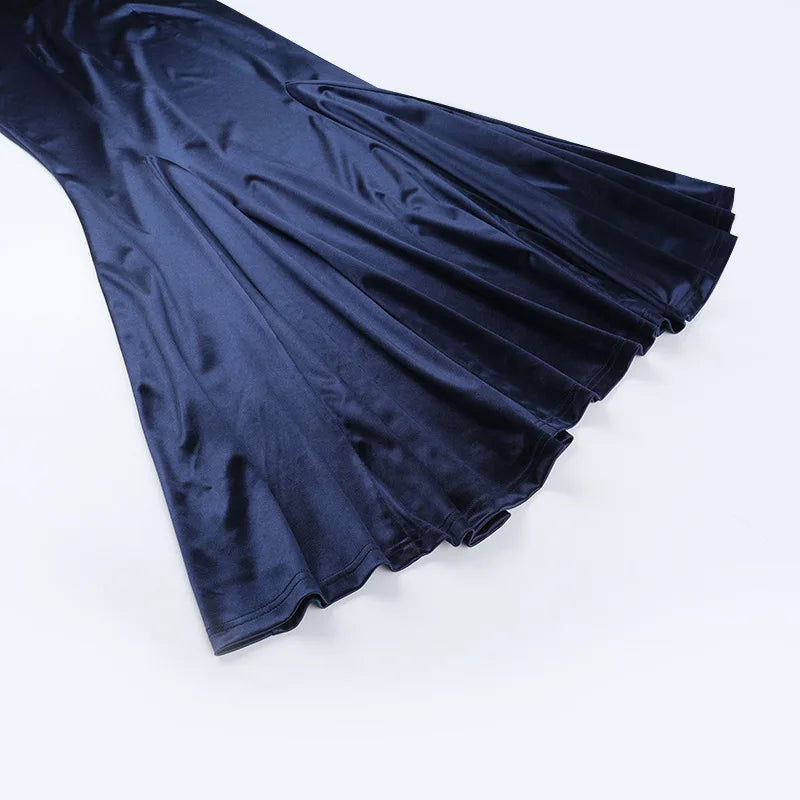 Maxi satin dress with open back - Rain