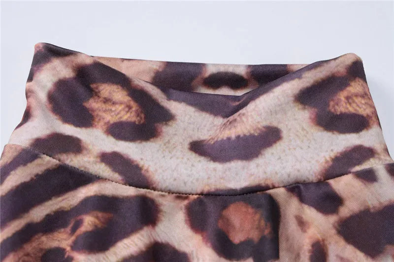 Leopard print ruffled mini dress - Sisi