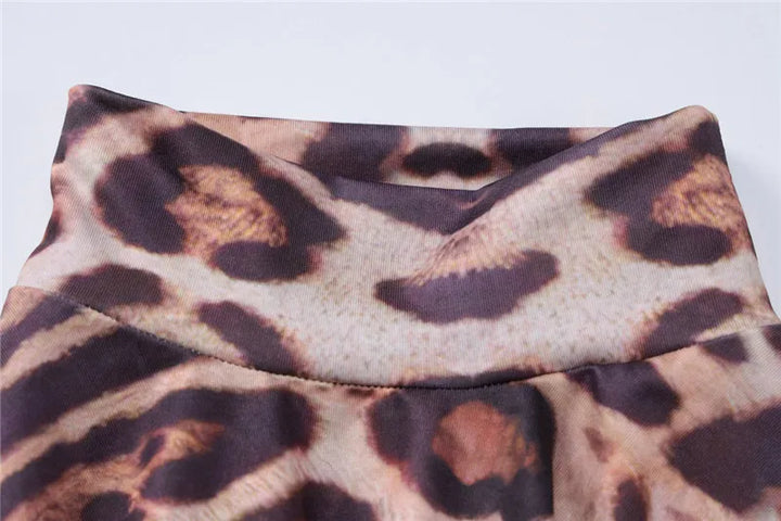 Leopard print ruffled mini dress - Sisi