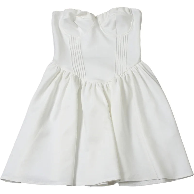 A-line strapless mini dress - Louisa