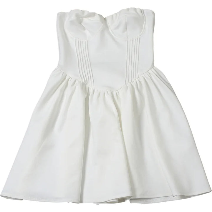 A-line strapless mini dress - Louisa