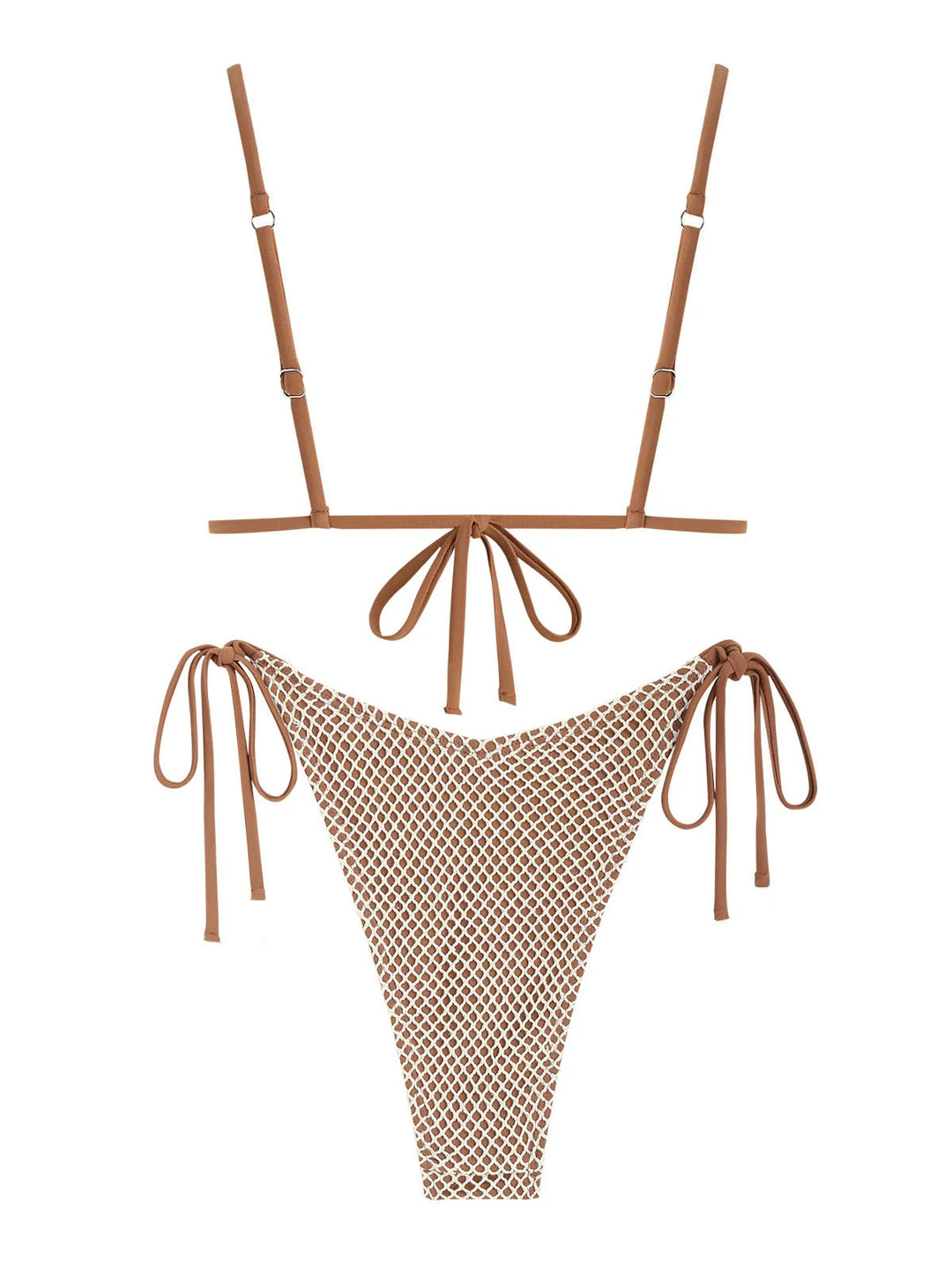 Triangle Bikini with Mesh Design - Fanny