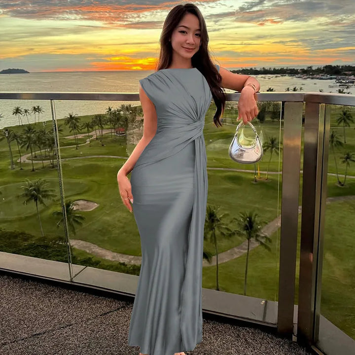 Ruched Maxi Dress - Verona