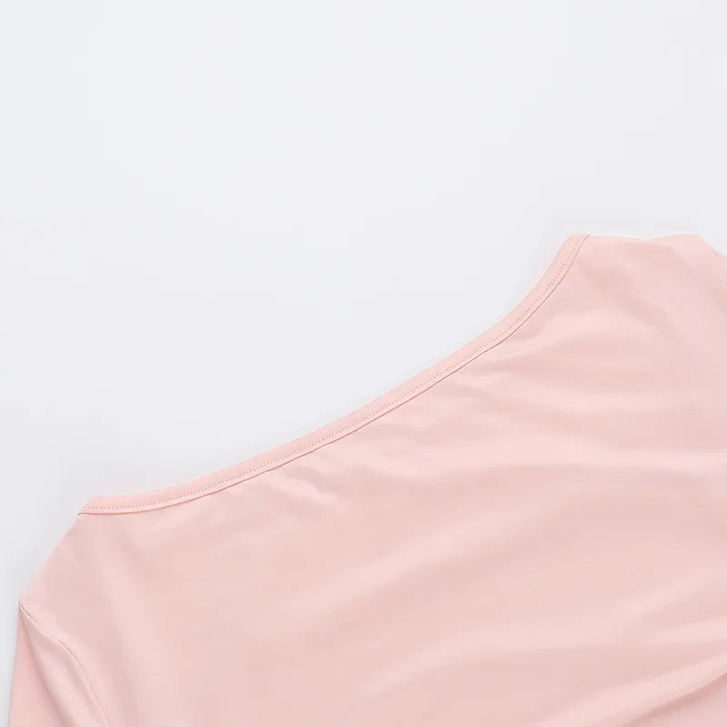Three-Piece Set: Mini Skirt, Shirt, and Fitted Corset with Pocket Detail - Pearl