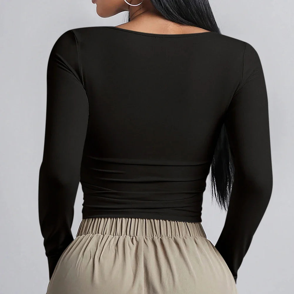 Basic shaping fabric top - Nelly