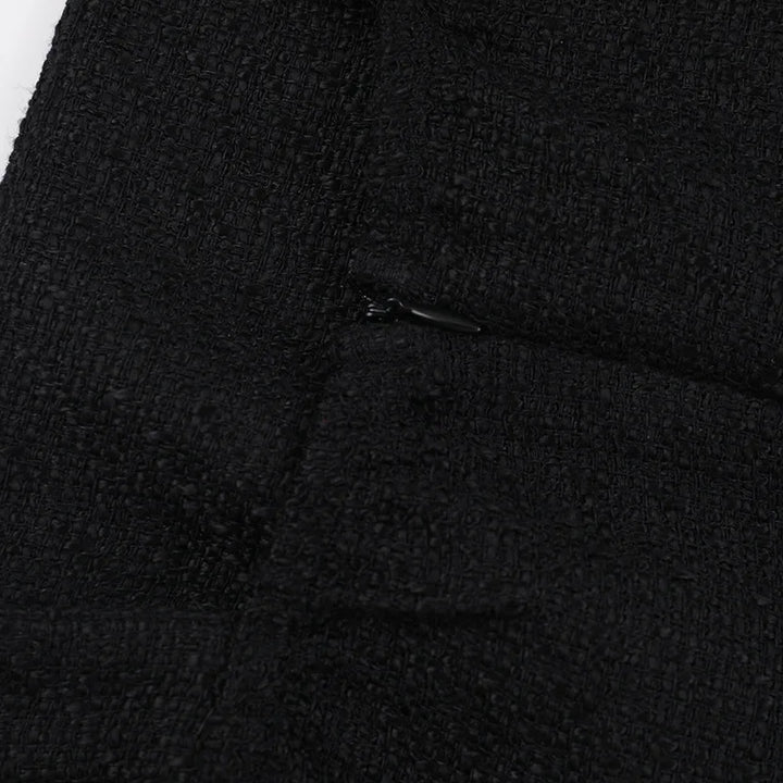 Woven mini dress in A-line cut with pocket decoration - Mili