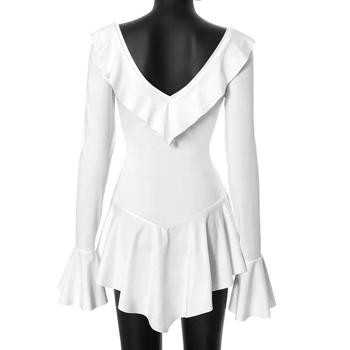 Mini Dress with Ruffle and Bell Sleeves - Philly